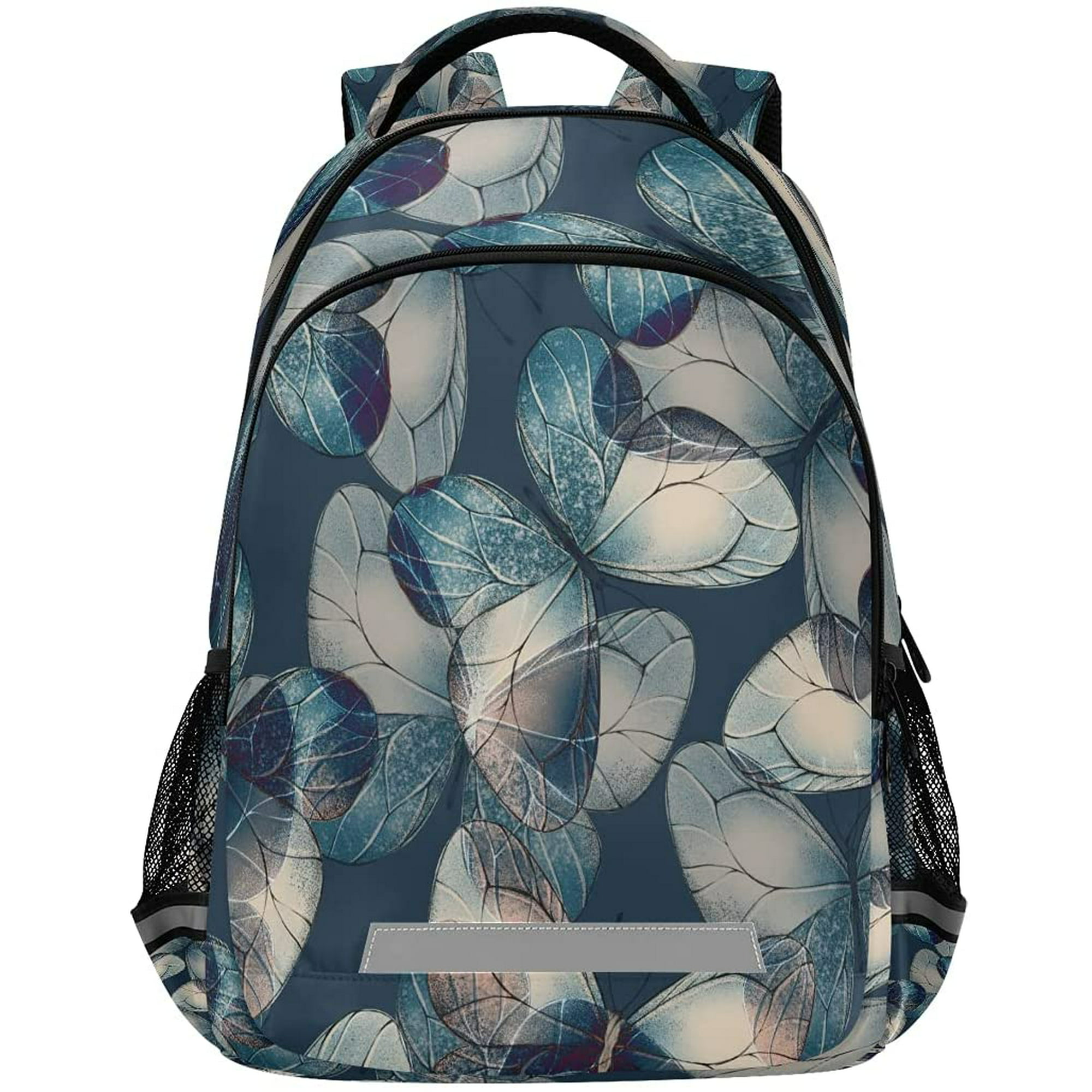 Colorful Butterfly Backpacks Travel Laptop Daypack School Bags for Teens Men Women 